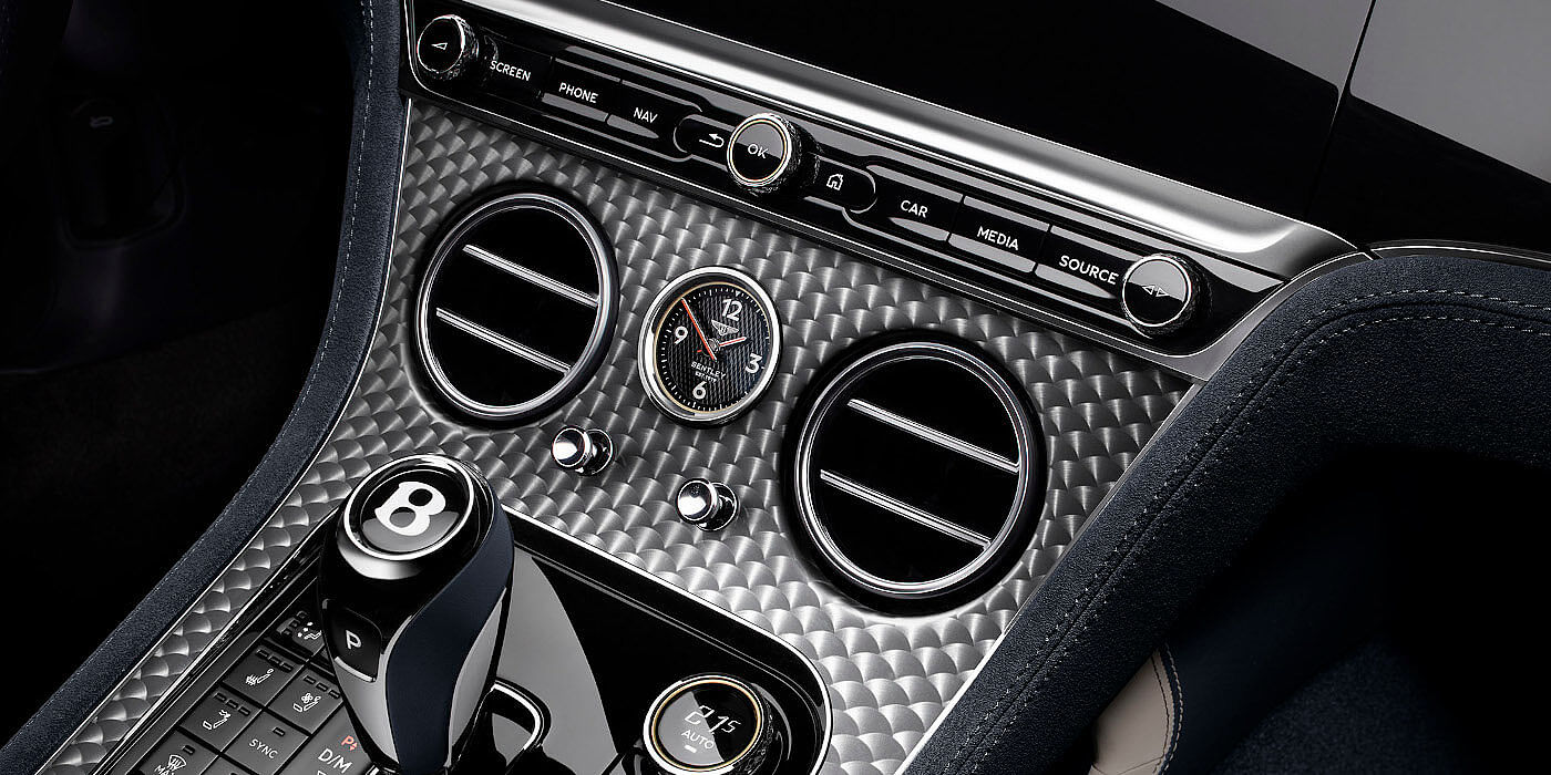 Bentley Cyprus Bentley Continental GTC Speed convertible front interior engine spin veneer detail