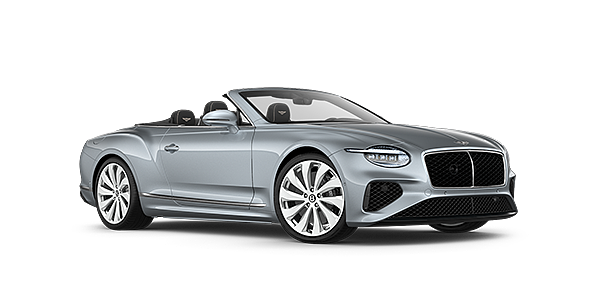 Bentley Cyprus New Bentley Continental GTC convertible front three quarters in Silverlake paint