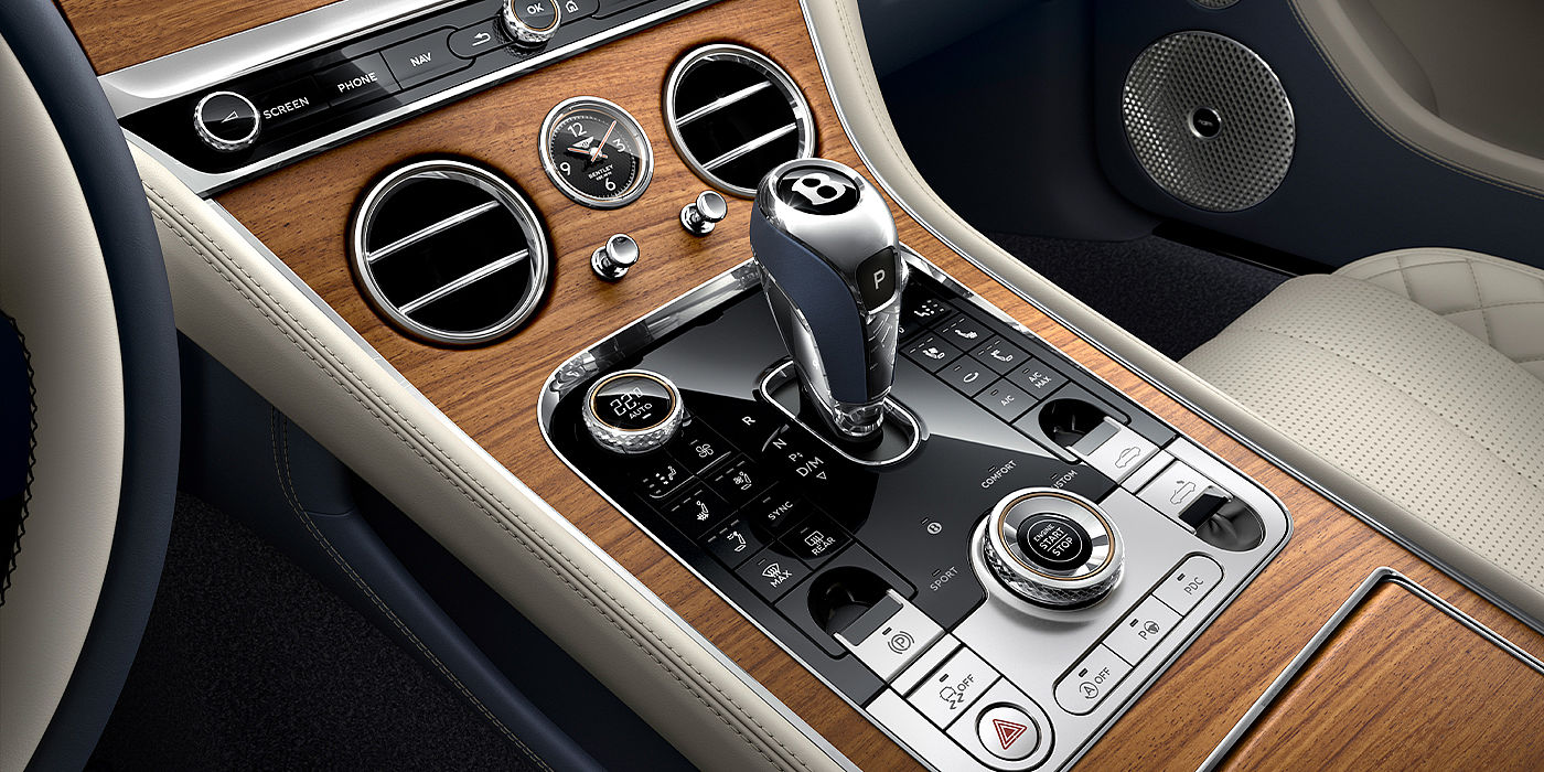 Bentley Cyprus Bentley Continental GTC Azure convertible front interior console detail